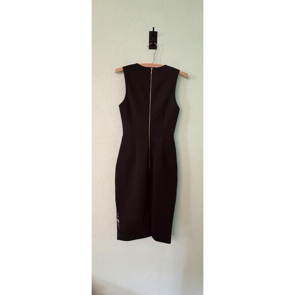 Finders Keepers Small Black Floral Last Chance Open Cut Dress 16” PTP 25” Waist - Picture 3 of 5